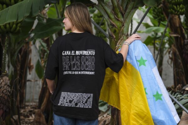 Camiseta 8 Estrellas Canarias negra