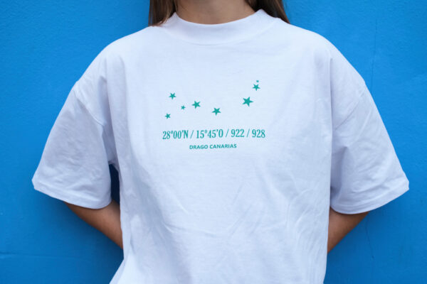 Camiseta 8 Estrellas Canarias blanca