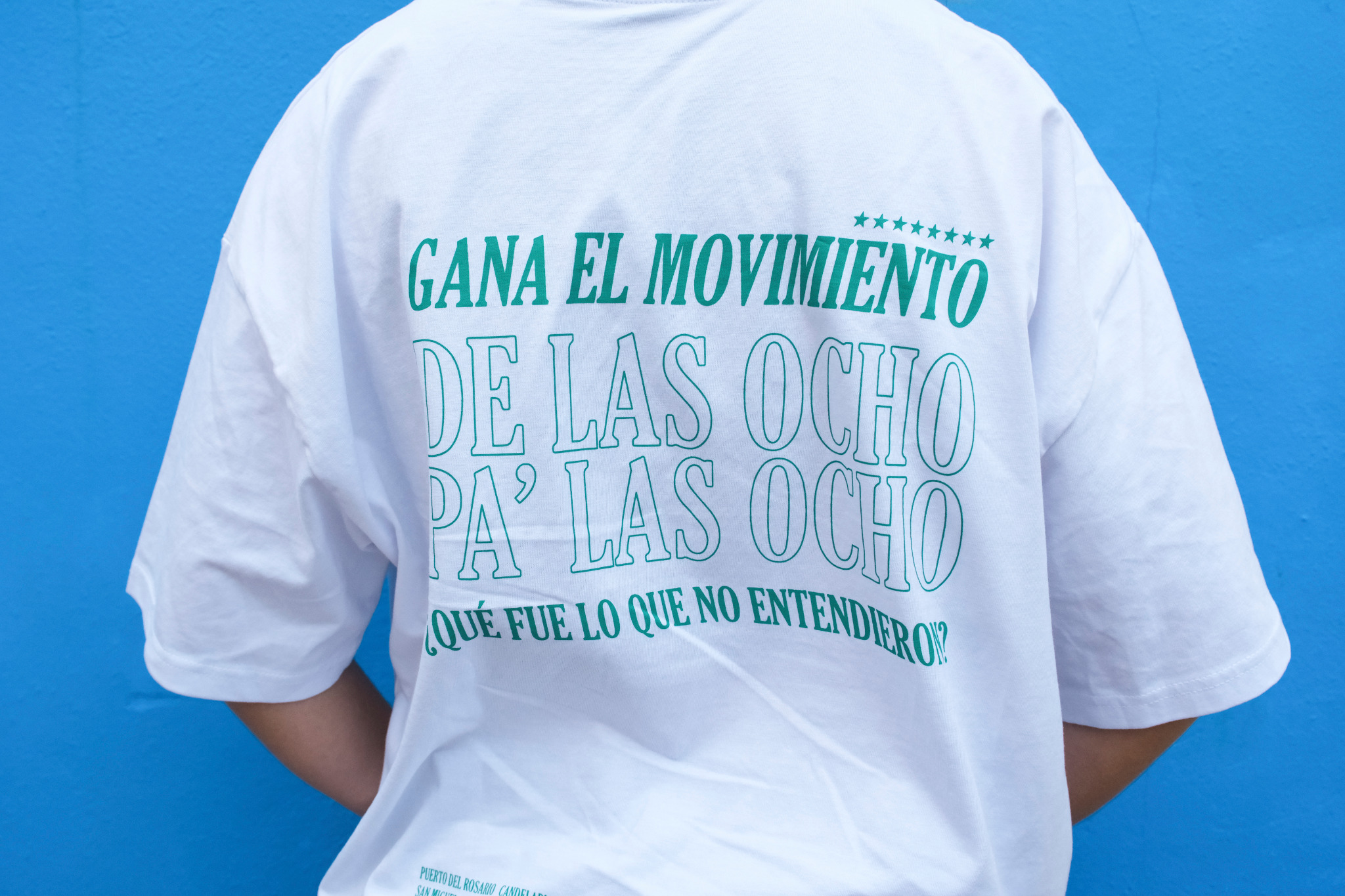Camiseta 8 Estrellas Canarias blanca: imagen 2
